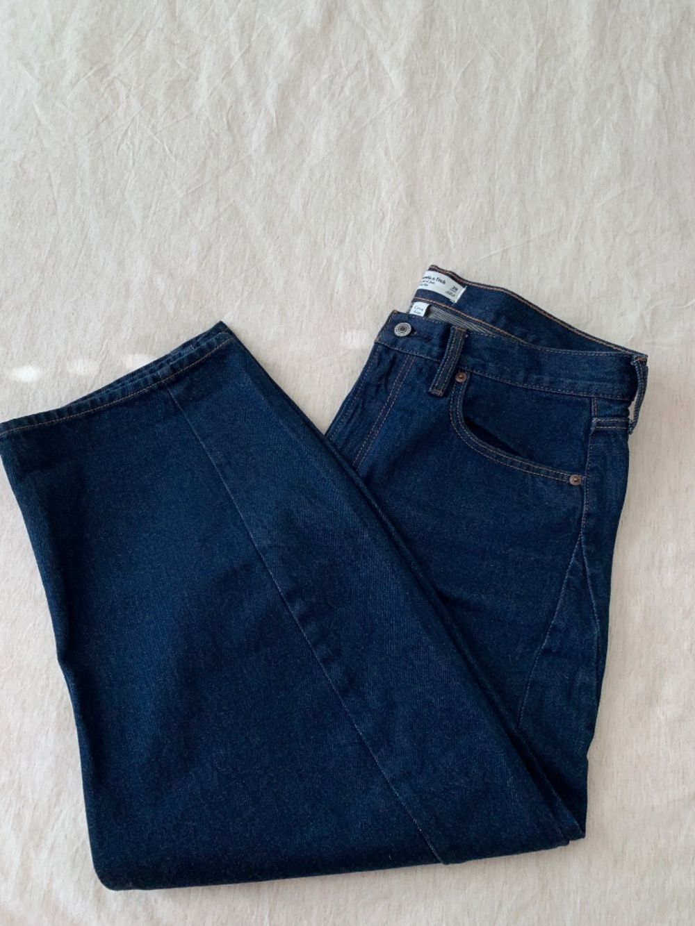 Abercrombie &fitch barrel jeans  ankle cropped barrel size 29 - Picture 13 of 16